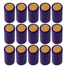100St Blauwe Plastic Wijnfles Krimpfolie, Hittekrimp Sluitcapsules