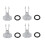 4 Air Release Valve O Ring Set for Pool Filter Pump Replacement Suitable for AU 2