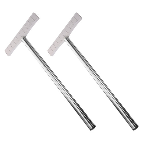 6Pcs Versatile Silver Handheld Sign Brackets Metal Display Stands 1