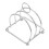 Toast Servierhalter Edelstahlregal 1