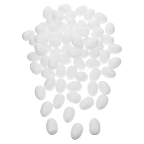 100St Witte Polystyreen Eieren Voor Creatieve Paasdecoraties En Hobby