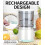 USB Charging Juicer for Oranges, Anti-Drip Spout, High Yield, Portable 45W 2