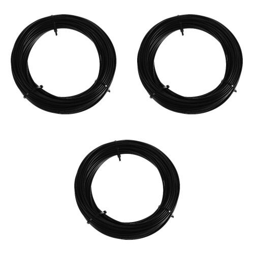 3Pcs Black Coated Steel Cable Rope Rustproof Wire for Hanging Clothes 2
