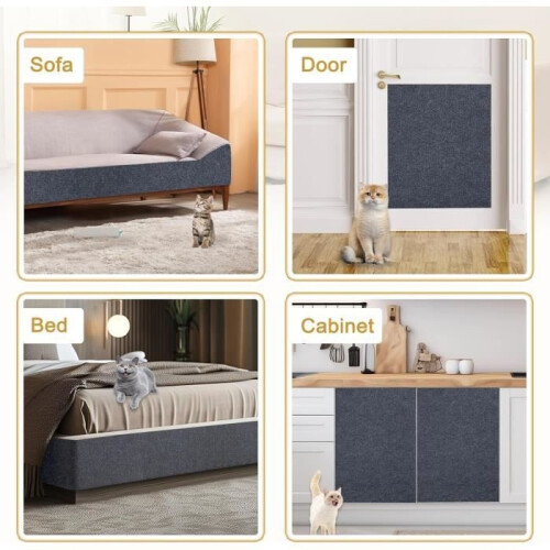 200x40cm Self-adhesive Cat Scratching Mat, Cat Sofa Scratcher, DIY Sofa Protector Cat Claws 2