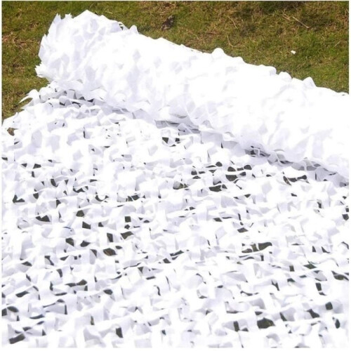 Camouflage Netting - Rectangular Shade Sail - White - 3x3m 1