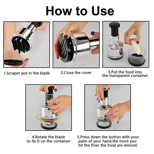 Manual Vegetable and Fruit Chopper - Slicer, Cutter 2