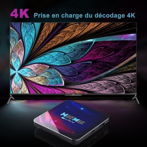 Boîte TV 4K Android 11.0 H96 Mini - AUDBURN - 2GB-16GB - WiFi 2.4G/5G - Bluetooth 2
