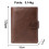 Men's Leather Wallet, RFID Protection Against Hacking, Tri-fold Leather Wallet - Dark Brown 3