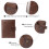 Men's Leather Wallet, RFID Protection Against Hacking, Tri-fold Leather Wallet - Dark Brown 4