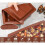 Siliconen chocoladevorm, set van 2 diepe chocoladereepvormen. 3