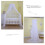 Babybedhemel met standaard - Groot formaat decoratief klamboe - Wit 2