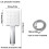 Shower Head with 1.5M Hose, Universal Adjustable Replacement Square Shower Head with Pressure Control, 6 Shower Modes 6