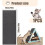 Self-Adhesive Cat Scratching Mat, Grey, Anti-Scratch Cat Sofa Protector, 40200 cm, Climbing Cat Scratcher 3