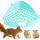 Small Pet Toilet, Rabbit Litter Box, Splash-Proof Cage, Corner Bedding, Blue 3