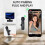 JESWO Draadloze lavaliermicrofoon met ruisonderdrukking, compatibel met Android en iOS 6