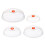 4Pcs Transparent Microwave Food Covers Plate Lids 2