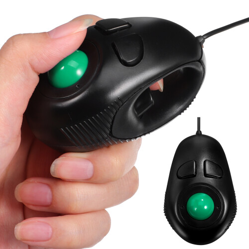 tragbare 4d-usb-mini-trackball-maus für computer und laptop, schwarz 2