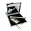 Deluxe Silver snorter box kit = mirror, vial, tube 1