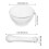 pillenmalende kom set met stamper, chemische grinder 11