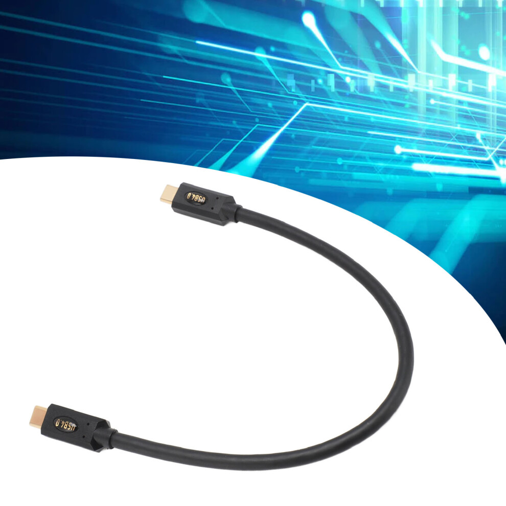 Usb 4.0 Type C Cable 240W Pd 40Gbps High-Speed Transfer Supports 8K Video 30Cm 8741387052122