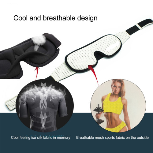 3D Memory Foam Sleep Mask Black Light Blocking & Breathable for Side Sleepers 2