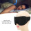 3D Memory Foam Sleep Mask Black Light Blocking & Breathable for Side Sleepers 5