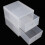 Dorm Office Storage Solution Stacking Drawers Eco Friendly Practical Clear Material Drawer Coral Frame Privacy Space Saving Design Under Sink Pantry 4