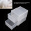 Dorm Office Storage Solution Stacking Drawers Eco Friendly Practical Clear Material Drawer Coral Frame Privacy Space Saving Design Under Sink Pantry 7