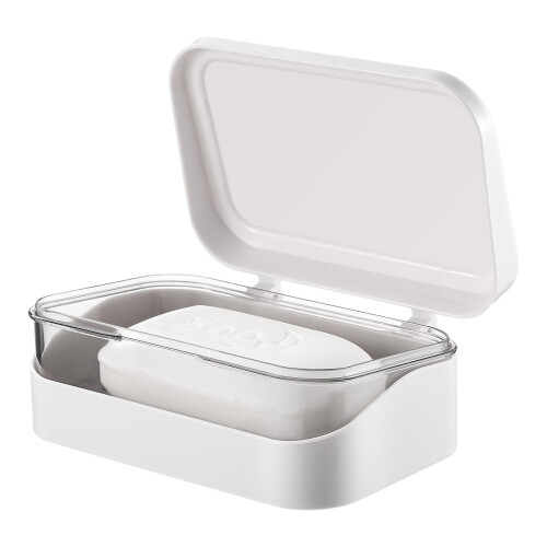 Plastic Soap Holder Soap Storage Case Simple Design Abs 1pack