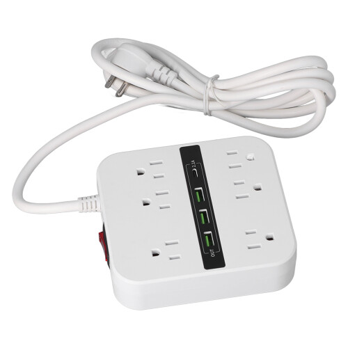 Προσαρμογέας βύσματος USB, συμπαγής σχεδίαση, πολύπριζο με γρήγορη φόρτιση USB C, 1