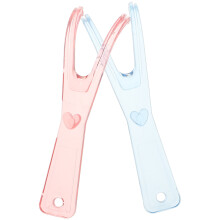 2 uds. porta-hilos con dispensador, hilo plano, repuestos rosa y azul