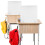 Wit PVC Tafel Afscheidingsbord Robuuste Bureau Scheidingsplaat 5