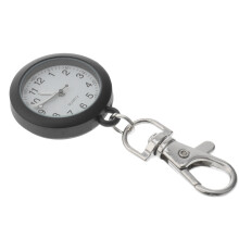 reloj de bolsillo metálico con gancho, decorativo y sencillo