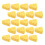 50 uds. pasteles artificiales de queso amarillo imitación, accesorios 1