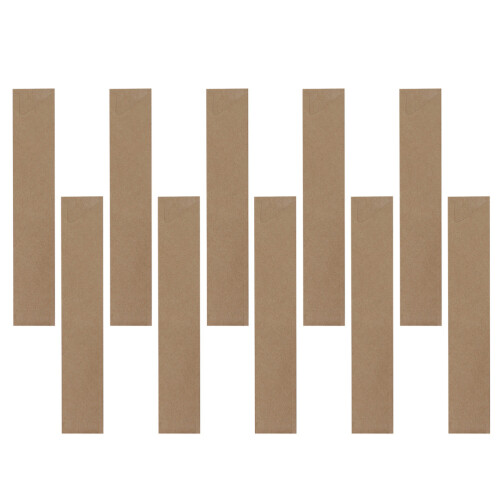 100 bolsas desechables de papel kraft para palillos, impermeables