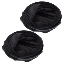 2 unidades de abanico plegable manual portátil redondo liso de verano