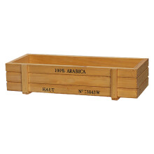 caja de madera rústica hecha a mano para almacenar vino y herramientas