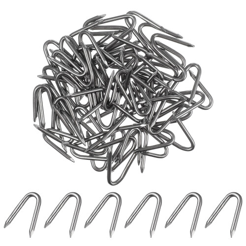 70 pcs u nails net staples -shaped wire heavy duty turf fixing