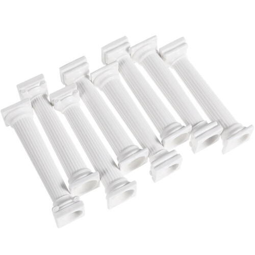 8 soportes para pastel con bases de plástico y columnas romanas