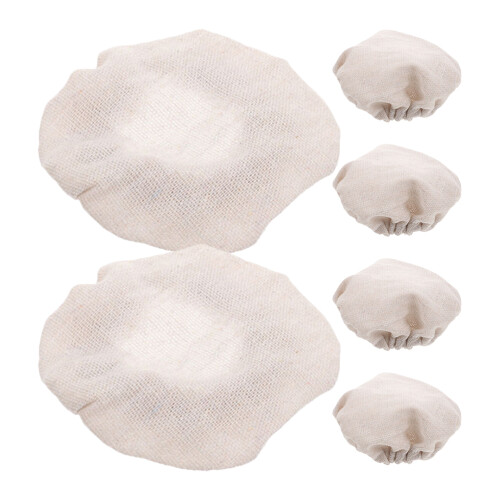 30Pcs Multi Color Fabric Jar Lid Covers for Canning and Storage 1