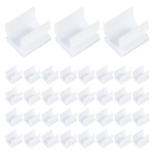 100St Adhesive Pen Buckles Plastic Clips Voor Whiteboards Wit