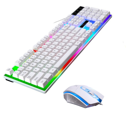 Wired Backlight Mechanical Feel Keyboard Gaming (Weiß) 1