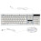 Wired Backlight Mechanical Feel Keyboard Gaming (Weiß) 4
