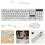 Wired Backlight Mechanical Feel Keyboard Gaming (Weiß) 5