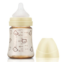 Grosmimi PPSU Fles, Vrij van BPA (6oz Beer_Pure Goud)