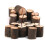 24Pcs Coffee Wood Number Clips Multi-Use Note Holders for Events 10