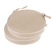 Blytieor Buiten Bistro Stoelkussens Set van 2, Waterdicht 15 inch Rond Stoelkussens met Strikken voor Patio Meubels