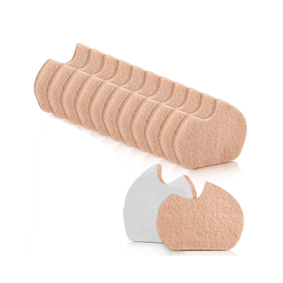 Brecantia 24 Pcs Foot Pads For Dancer Sesamoiditis Pads For Of Right Feet Pain Forefoot Cushion Skin Color