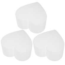 3Szt Białe Serce Piankowe Modele Tortów Dekoracja DIY