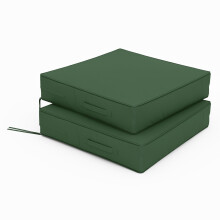 Tounosnt Tuinstoel Kussens 24 X 24 X 5 Inch Waterdichte Buitenstoelkussens met Bevestigingen & Handvat, Set van 2